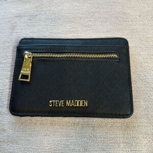 Steve Madden Black & Gold Card Holder